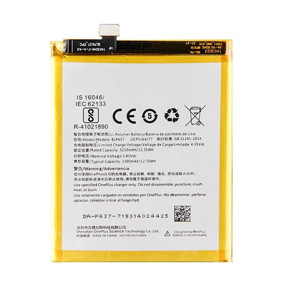For OnePlus 5 5T A5000 1+5 Five Replacement Battery BLP637 Tools - Image 4 of 4