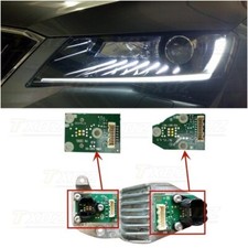 White DRL LED Boards For Volkswagen Skoda Superb 2016-2018 Xenon Headlight