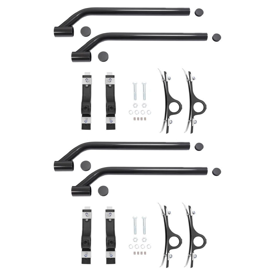 (Paquete de 2) Kit de montaje de guardabarros de polietileno de acero con recubrimiento en polvo para semirremolque Foto 2 de 4