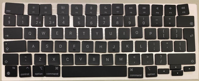 QWERTY Tastenkappen Apple MacBook Air Pro 14 16 UK English 2021 key caps M1 - M4