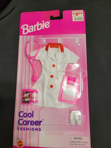 VINTAGE Barbie Cool Career Fashions Nurse w/accessories Mattel #68617 MIP