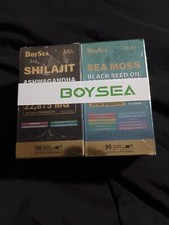 Sea Moss  Shilajit Black Seed Oil, Turmeric, Ashwagandha, Ginger, Vitamin D