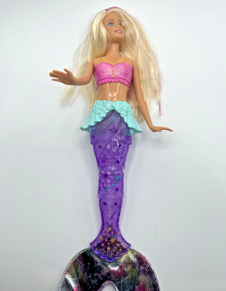 Barbie Dreamtopia Sparkle Lights Mermaid Blonde Light Up Tail