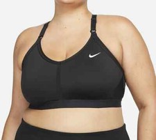 Nike Indy Women's Black Light S Padded V-Neck Sports Bra DN4181-010 Size 1X 2X