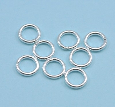 Massive 925 Sterling Silber gelötete geschlossene Biegeringe Schmuckherstellung Fundstücke