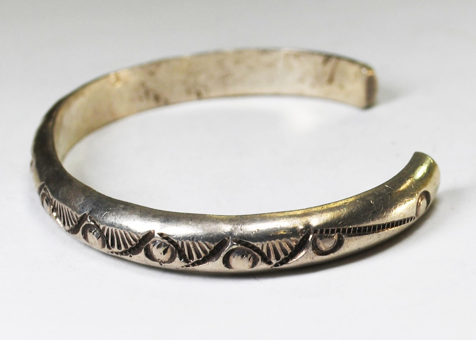 Sterling Silver Signed B Sun Rays Cuff Bracelet 6… - image 3
