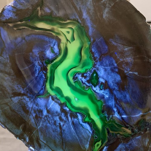 1.48LB Natural volcanic rock agate slice carving quartz crystal polishing - Picture 23 of 24