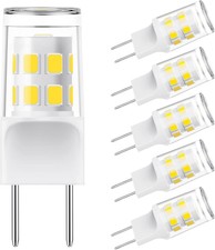5PCS G8 Led Bulb 3W Equivalent 20W-25W Halogen Bulb T4 120V Puck Light Bulb