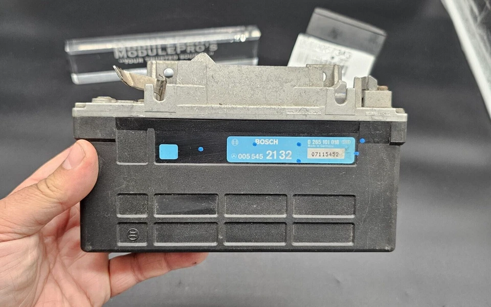 1991 Mercedes Benz 300E ABS módulo de freios antibloqueio 005-545-21-32 - Imagem 2 de 4