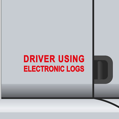 #ad 2 Pack Driver Using Electronic Vinyl Decal Electronic Logging Device Sticker $14.99