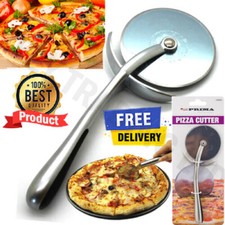 Stainless Steel Pizza Cutter Wheel | Kitchen Professional Slicer Utensil Tool.