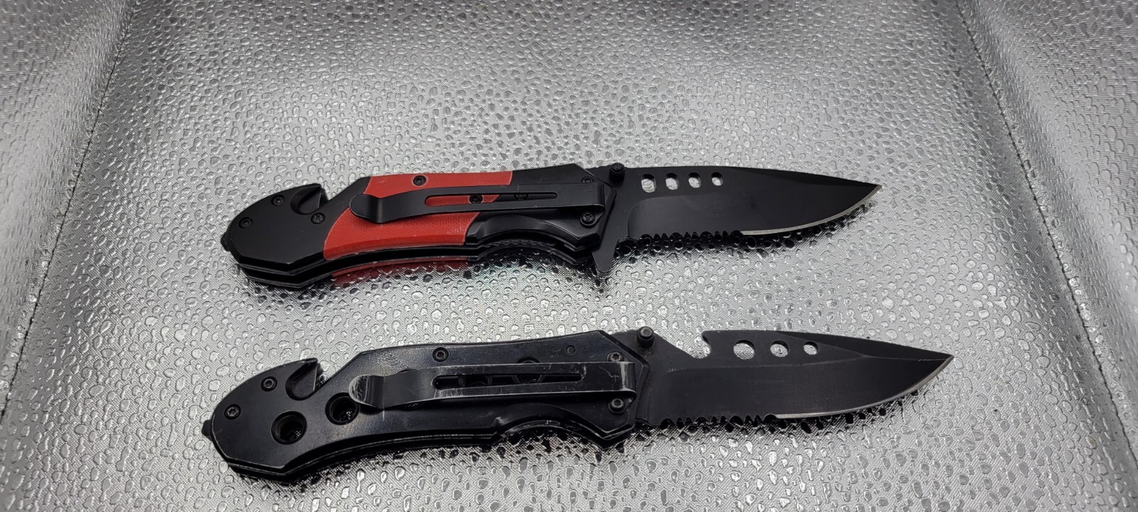 Lot of 2 Morpilot Tactical Rescue Knife Glass Breaker Seatbelt Cutter