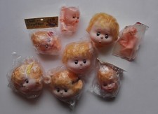 DOLL Parts HEADS Hands Feet Blond Hair Doll Craftin New Vintage Lot Of 7