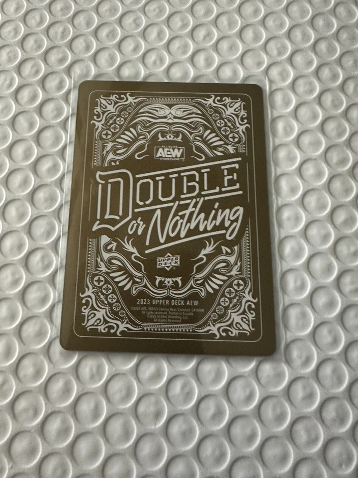 2023 AEW All Elite Wrestling Double or Nothing  Gold Dax Harwood FTR - Image 2 of 2