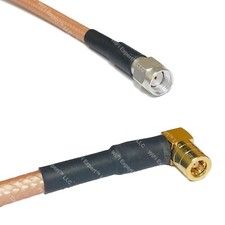 RG400 RP-SMA MALE to SMB FEMALE ANGLE RF Cable FAST-SHIP LOT