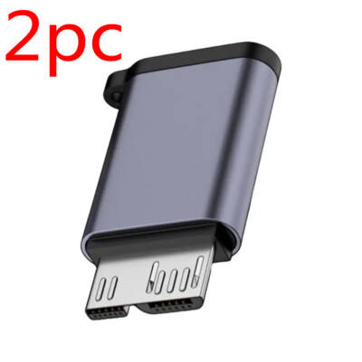 2× Type C Female Adapter Type-C to Micro B Male USB 3.0 Connector Converter Plug