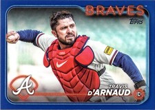 2024 Topps Series 2 - #686 Travis d'Arnaud Blue Frame