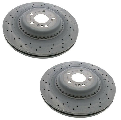 Genuine OEM Pair Set of 2 Rear Disc Brake Rotors For MB W222 S550 Maybach S600