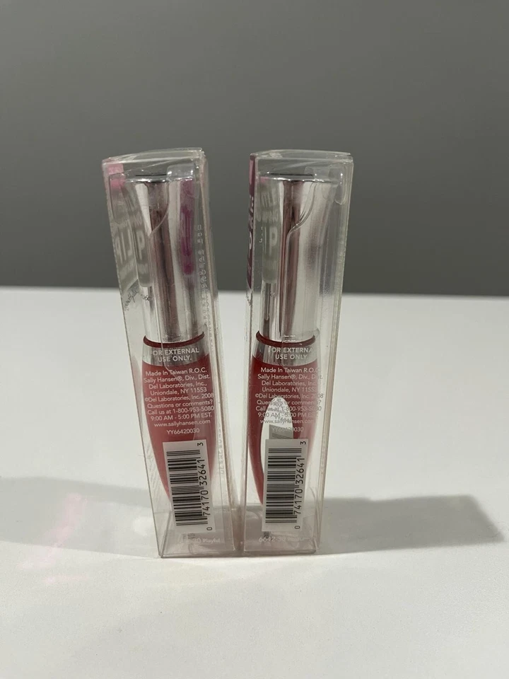 2 ШТУКИ САЛЛИ ХАНСЕН НЕЖНЫЙ ПУХЛЫЕ ГУБЫ ЛЕЧЕНИЕ 6642-30 ИГРИВЫЙ .32 УНЦИЙ NIB - Изображение 2 из 3