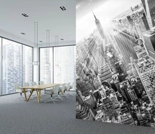 3D Grey City 31398NA Business Wallpaper Wall Mural Self-adhesive Commerce Fay