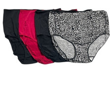 Jockey Set of 4 No Panty Line Promise Full Briefs Size 8 Animal A653939