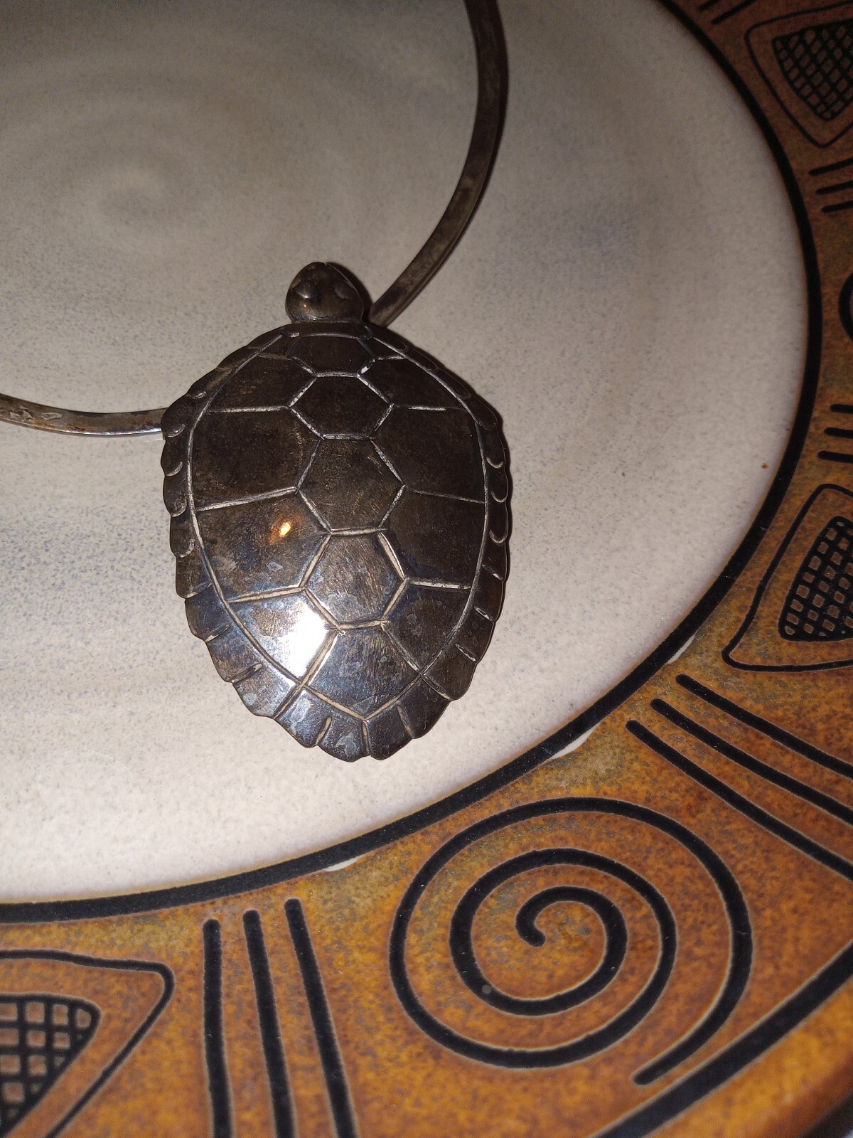 Vintage  Native American Solid Sterling Silver Tu… - image 1