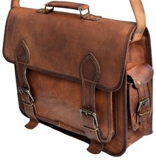 Men's Travel Leather Genuine New Laptop Messenger Briefcase Satchel Bag