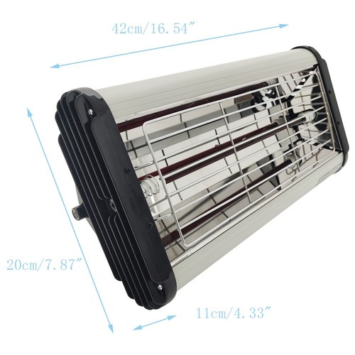 110V Infrared Spray Booth Baking Paint Curing Heating Lamp Heater Light 1200W US - Picture 2 of 11