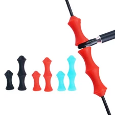 2 Sets Archery Finger Guard Silicone Bowstring Finger Saver for Recurve Bow