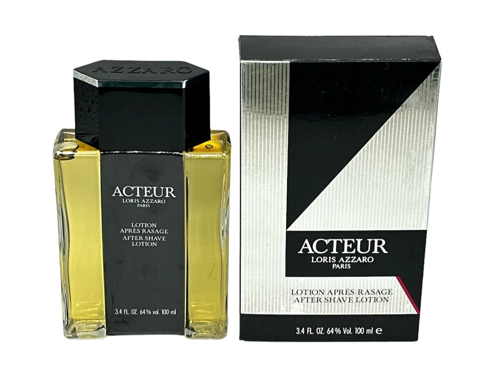 (129,99EUR/100ML) 100ML VINTAGE LORIS AZZARO - ACTEUR AFTER SHAVE LOTION NEU OVP