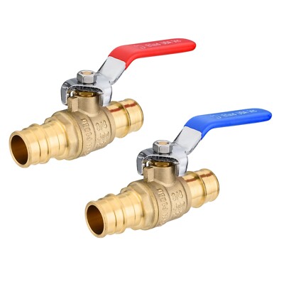 EFIELD 2 PCS 1''x1'' Pex-A Expansion Full Port  Brass Ball Shut off Valve, No Lead
