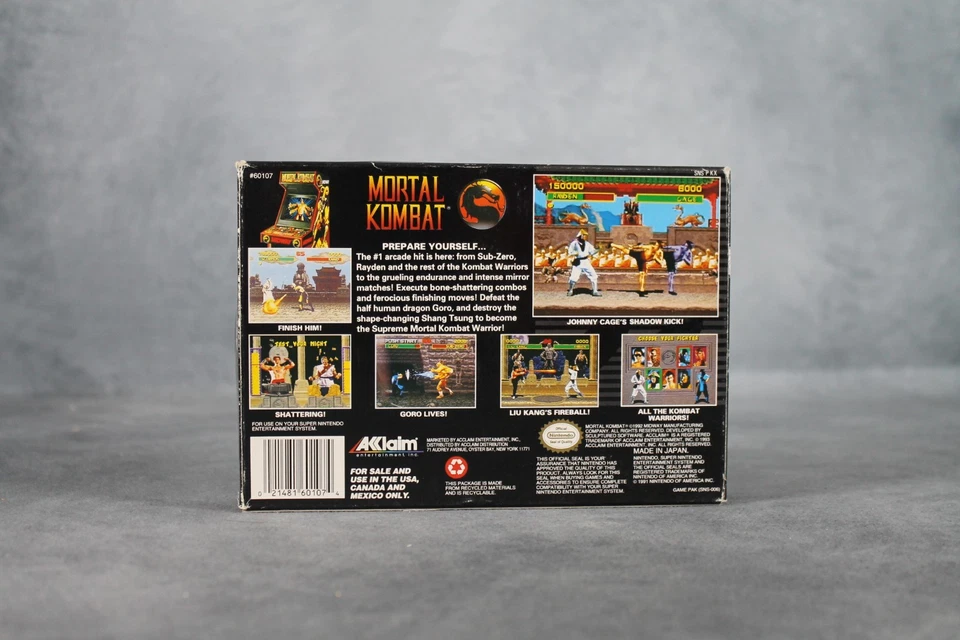 Mortal Kombat SNES Super Nintendo NTSC-Version mit OVP - Bild 3 von 4