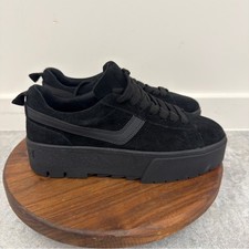 Steve Madden Black Platform Suede Sneakers