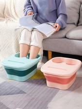 Collapsible Foot Bath Basin for Soaking Feet,Foot Soak Tub,Plastic Foot Bucket