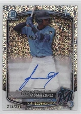 2025 Bowman Chrome Prospect Speckle Refractor /299 Fabian Lopez #CPA-FL Auto