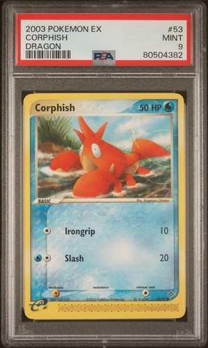 Corphish graded PSA 9 for sale on eBay