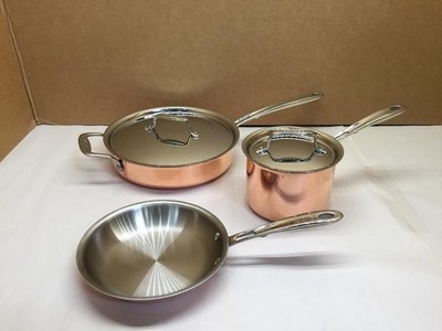All-Clad Copper C4 5 Piece Cookware Set