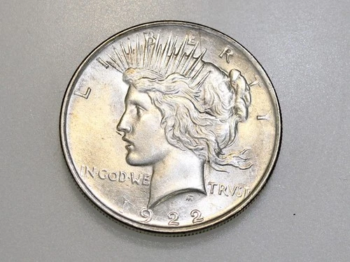 1922 $1 PEACE SILVER ONE DOLLAR GEM BU