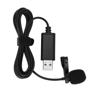 Universel USB Microphone Lavalier Microphone Clip-on Ordinateur Mic Plug and3134