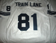 DICK NIGHT TRAIN LANE LIONS RARE W/COA SIGNED OFFICIAL LICENSED DA SPORTS JERSEY
