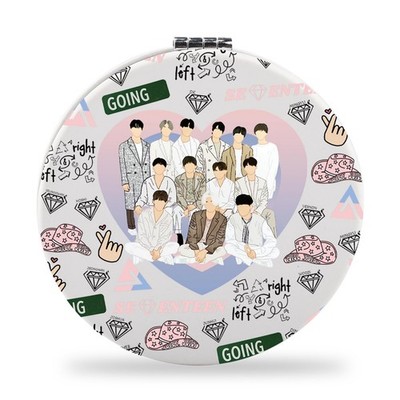 Korean 17 Pocket Compact Makeup Mirror Fans Gifts Merchandise Kpop Going