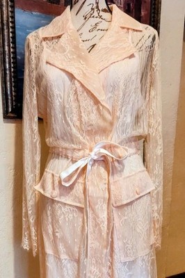 Venus Victorian Vintage New W/ Tags 2 Piece Pink Lace dress w/ Cami dress Size M