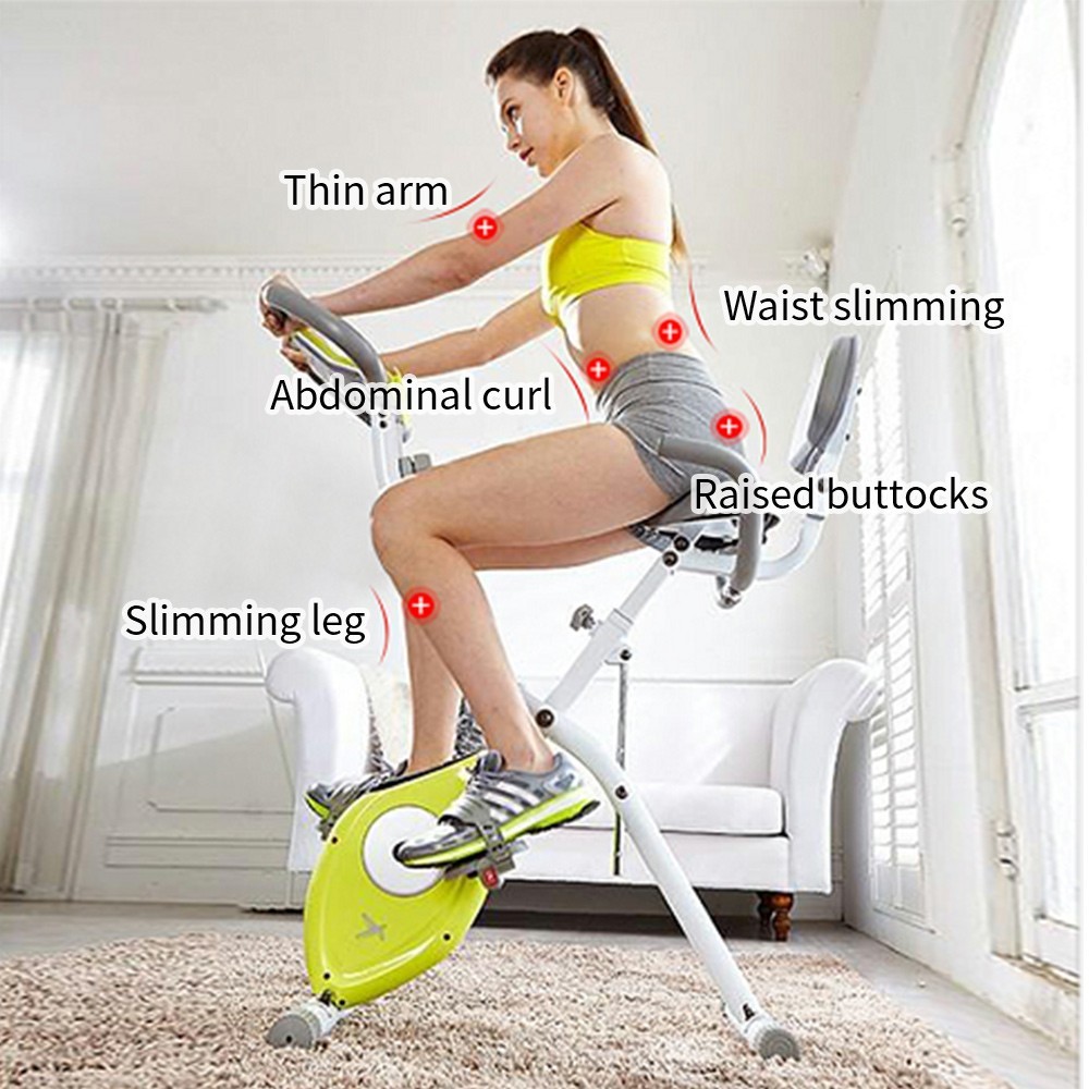 leikefitness X Bike Magnetic Upright Bicycle with Heart Rate & LCD Monitor