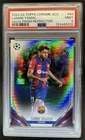2023-24 Topps Chrome UEFA Lamine Yamal RC Aqua Prism Refractor Rookie #64 PSA 9