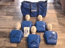 CPR Prompt Adult Training Mannequin Set (5) w/ Carry Bag & Accessories CPR/AED T