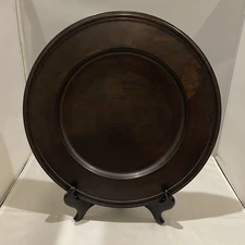 Pottery Barn Charger Plates Set of 8 Vintage Bronze 13.5”