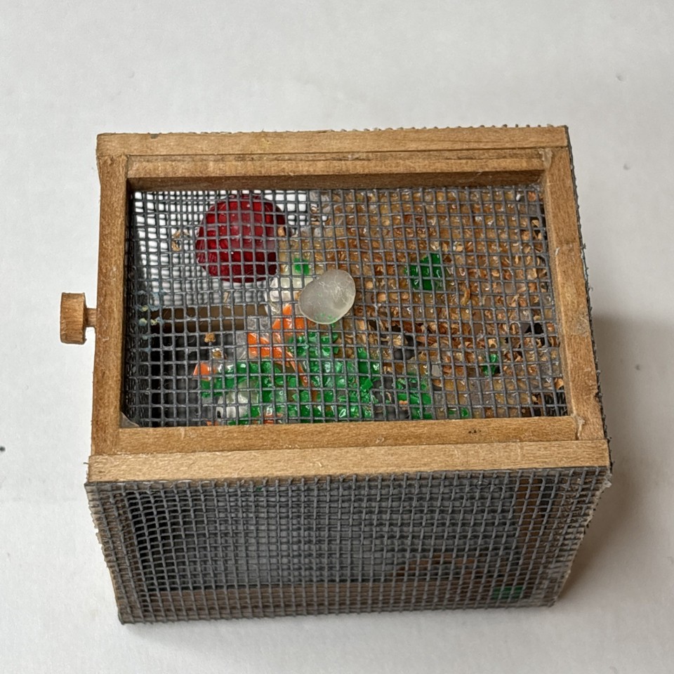 Dollhouse Miniature Artisan Made Bunny Rabbit Small Hutch with 3 ...