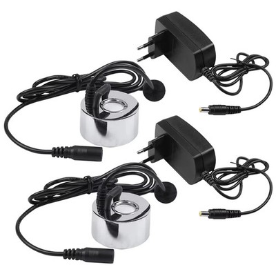 2 Stück Ultraschall Nebelmaschine 45 mm Luftbefeuchter Vernebler Zerstäuber 24 V Nebelkopf