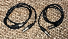 2 CÂBLES  POWER SUPPLY XLR / XLR M/F NEUTRIK 4pin