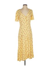 Reformation Women Yellow Casual Dress 4